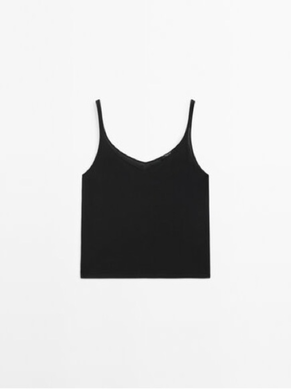 3 Massimo Dutti 100% Cotton Strappy Tops - White, Black, and Stone - Like New -